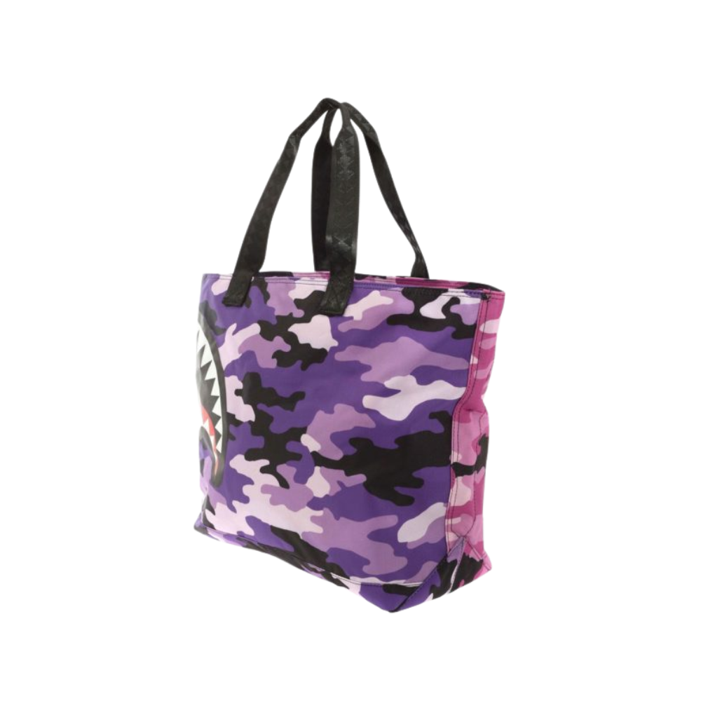 SPLIT CAMO BEACH TOTE