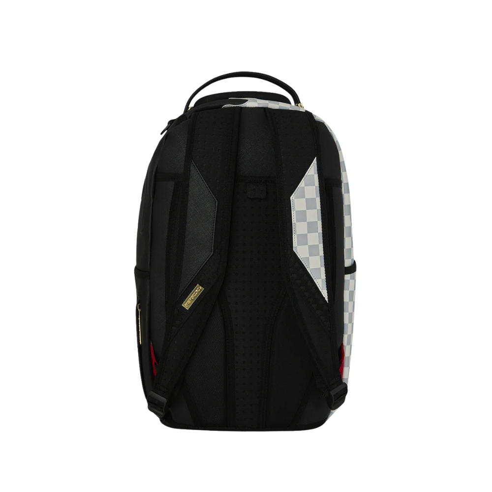 Sprayground Cream Check Side Drip Backpack