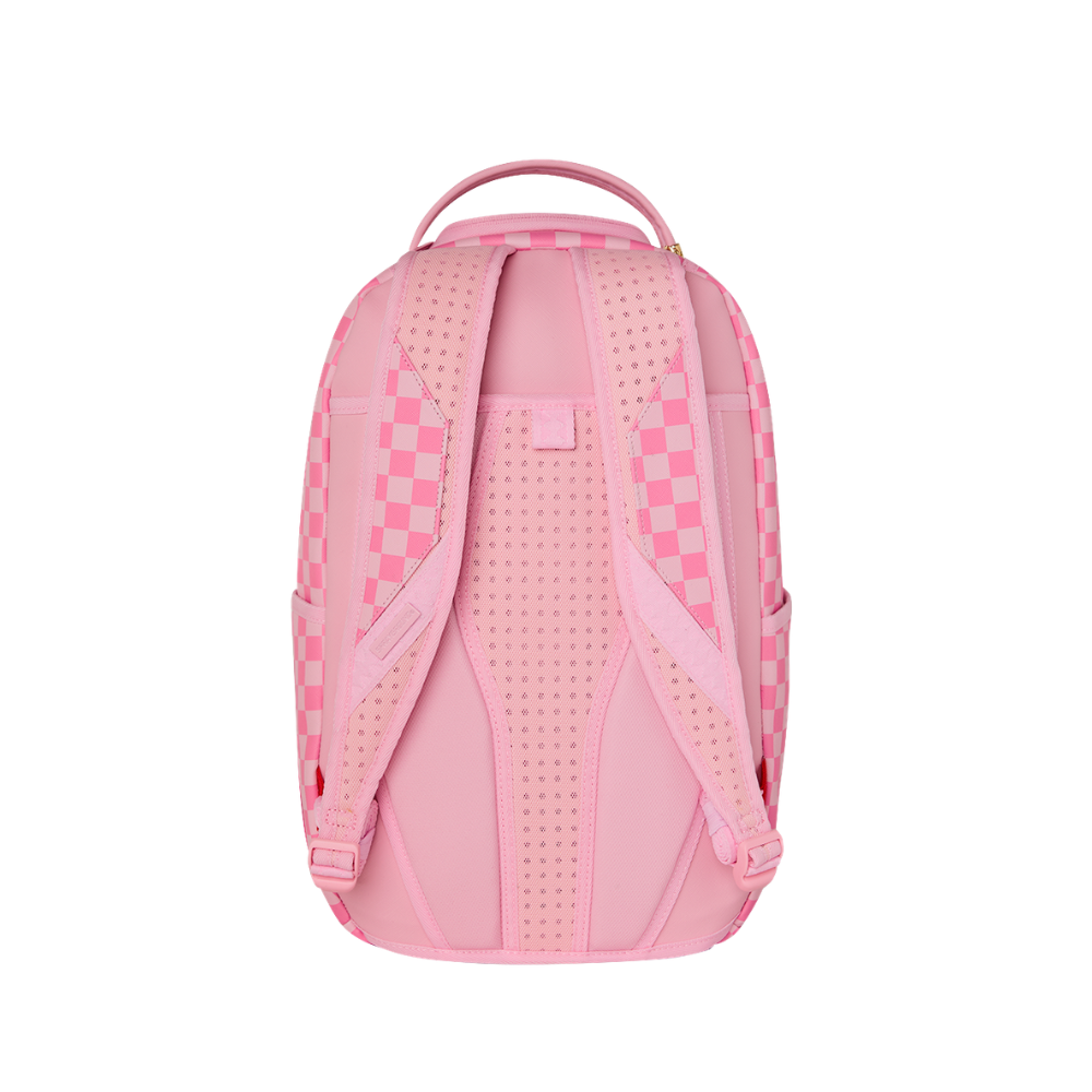 Sprayground Pink Sharks In Paris Patch Backpack