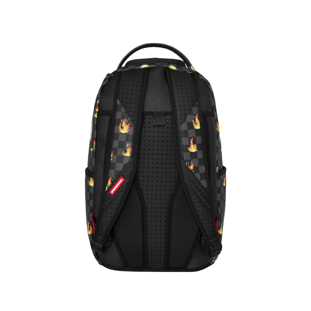 Sprayground Scribble Fire Check DLXSV Backpack
