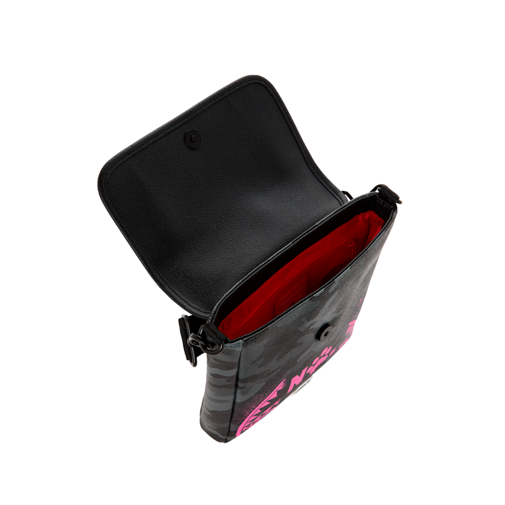 Sprayground Snoopy Pink Stencil Messenger Sling