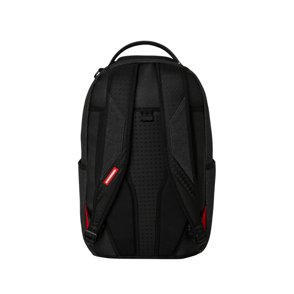 Sprayground Black Denim Tear Shark DLXSV Backpack
