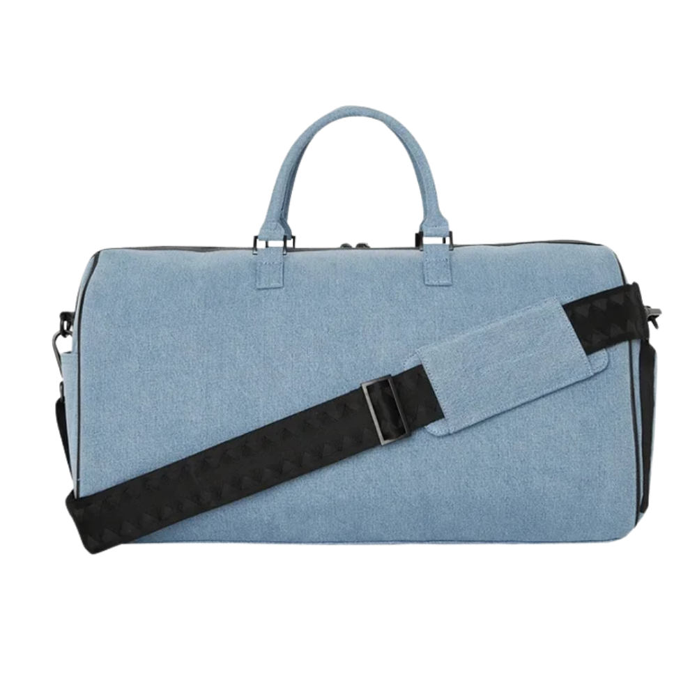 DENIM SHARK DUFFLE