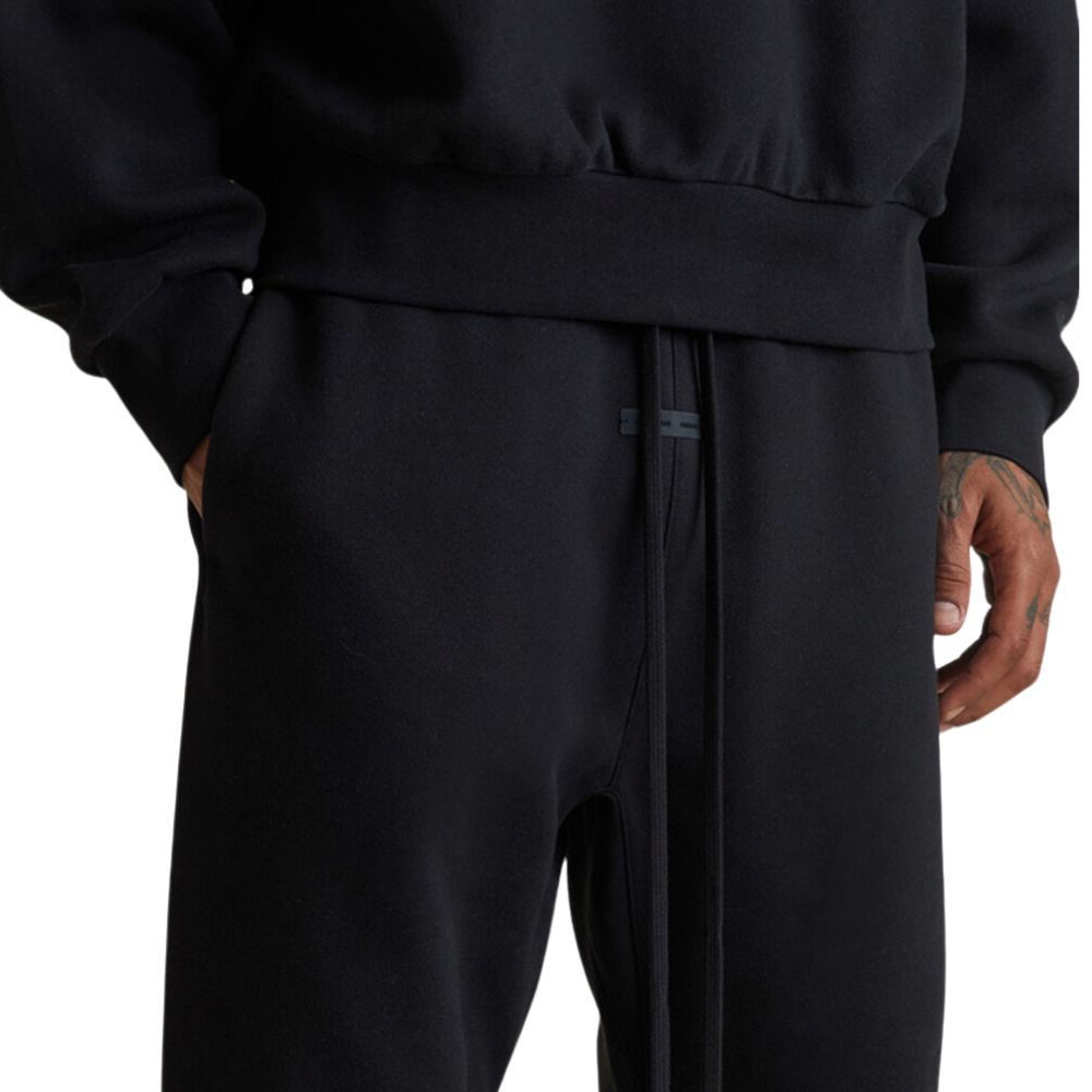 Fear of God ESSENTIALS Jet Black Core Fleece Vintage Sweatpants