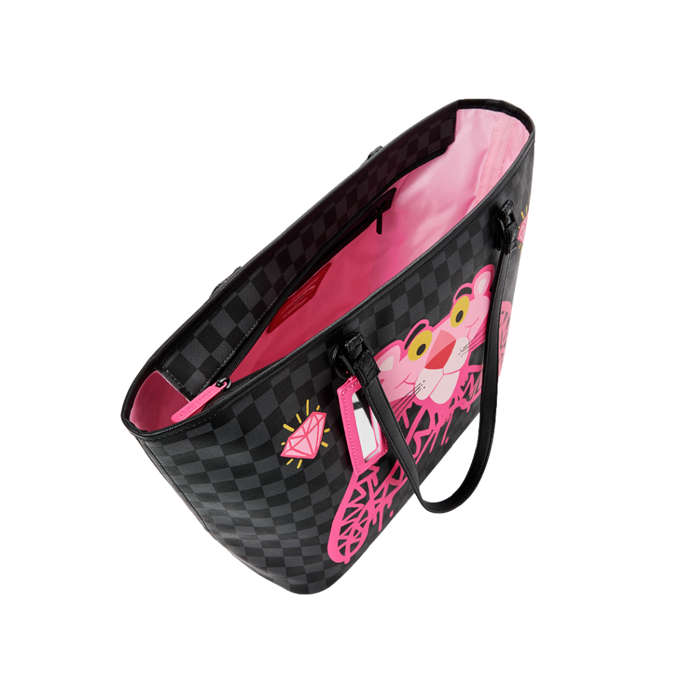 Sprayground Pink Panther: Drippy Diamonds Tote