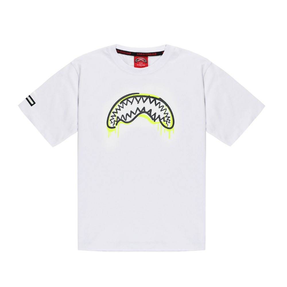 SPRAYGROUND GRAFFITI BEAR OVER T-SHIRT WHITE