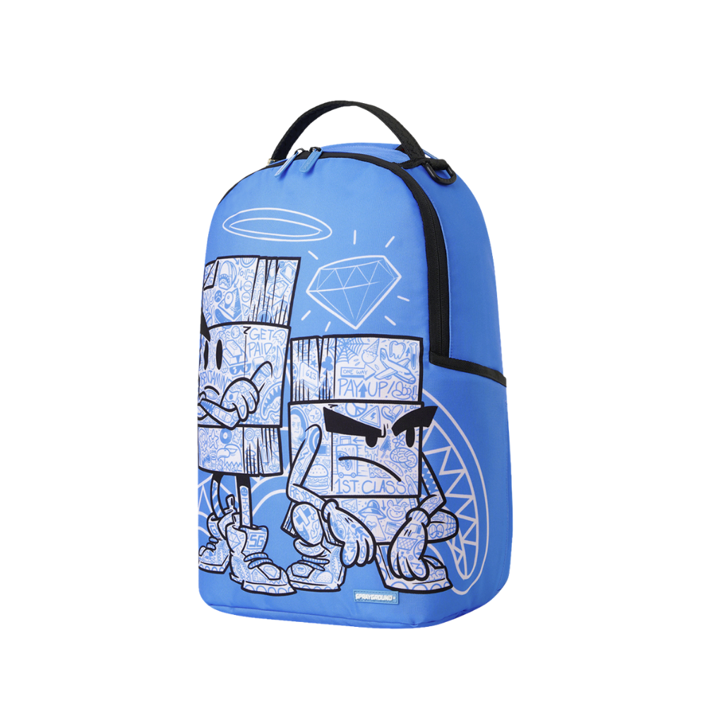 Sprayground Money Boys Color Block Doodle DLXSR Backpack