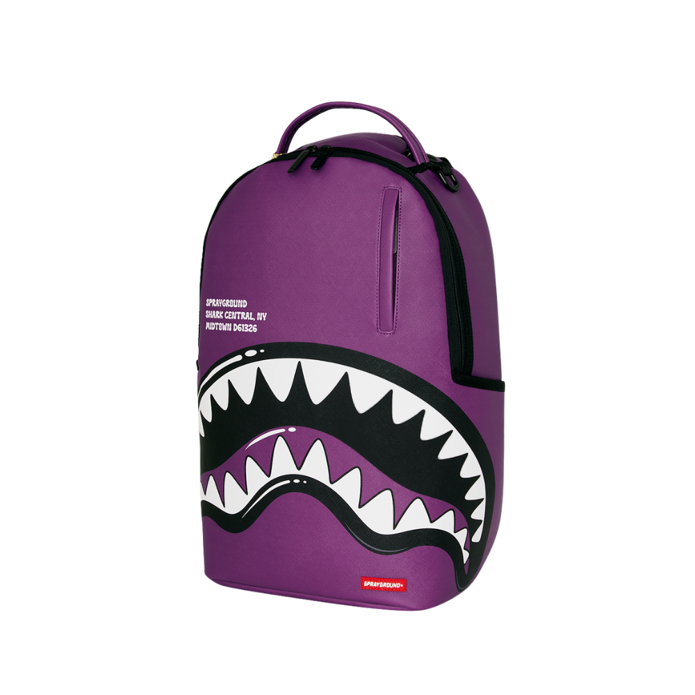 Sprayground Shark Central Bubbly Purple DLXSV Backpack