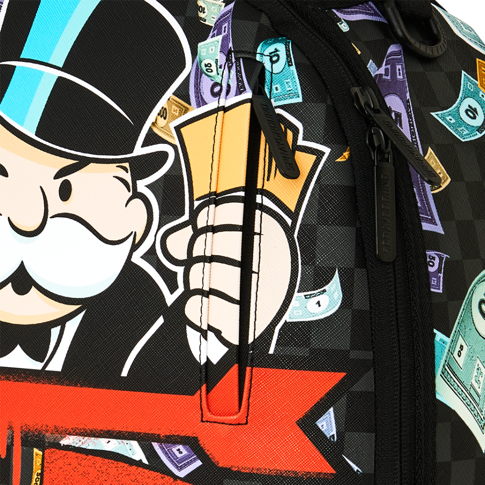 Sprayground Monopoly Go Sharkmouth Stencil DLXSV Backpack