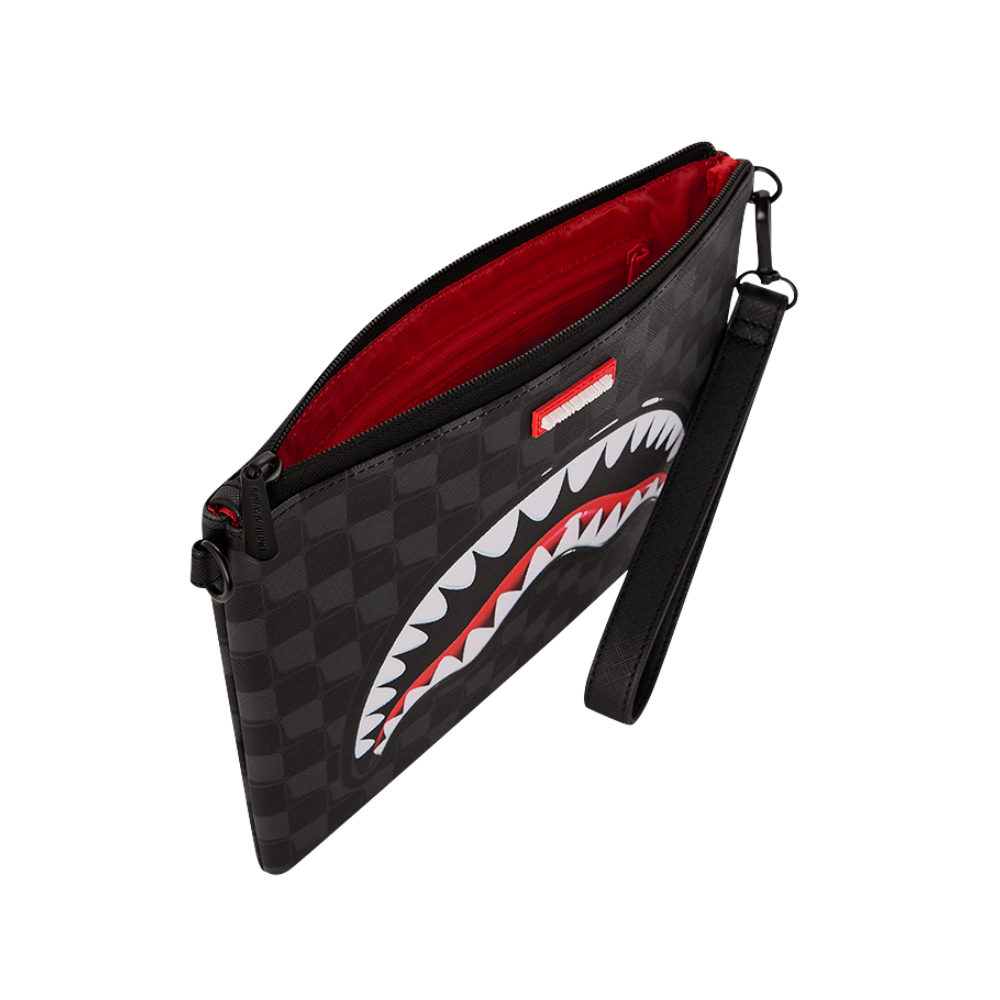 Sprayground Sharks In Paris Balloon Black Crossover Clutch