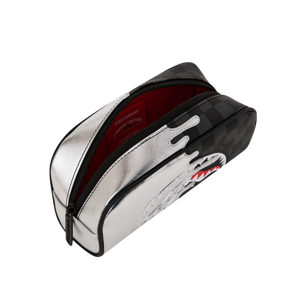 Sprayground Silver Side Drip Pouch