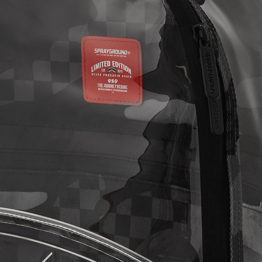 Sprayground 3AM Shark Detail Clear Backpack