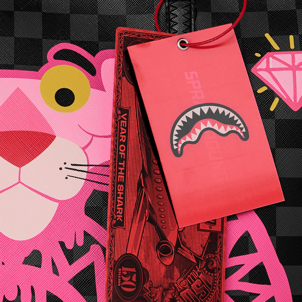 Sprayground Pink Panther: Drippy Diamonds Tote
