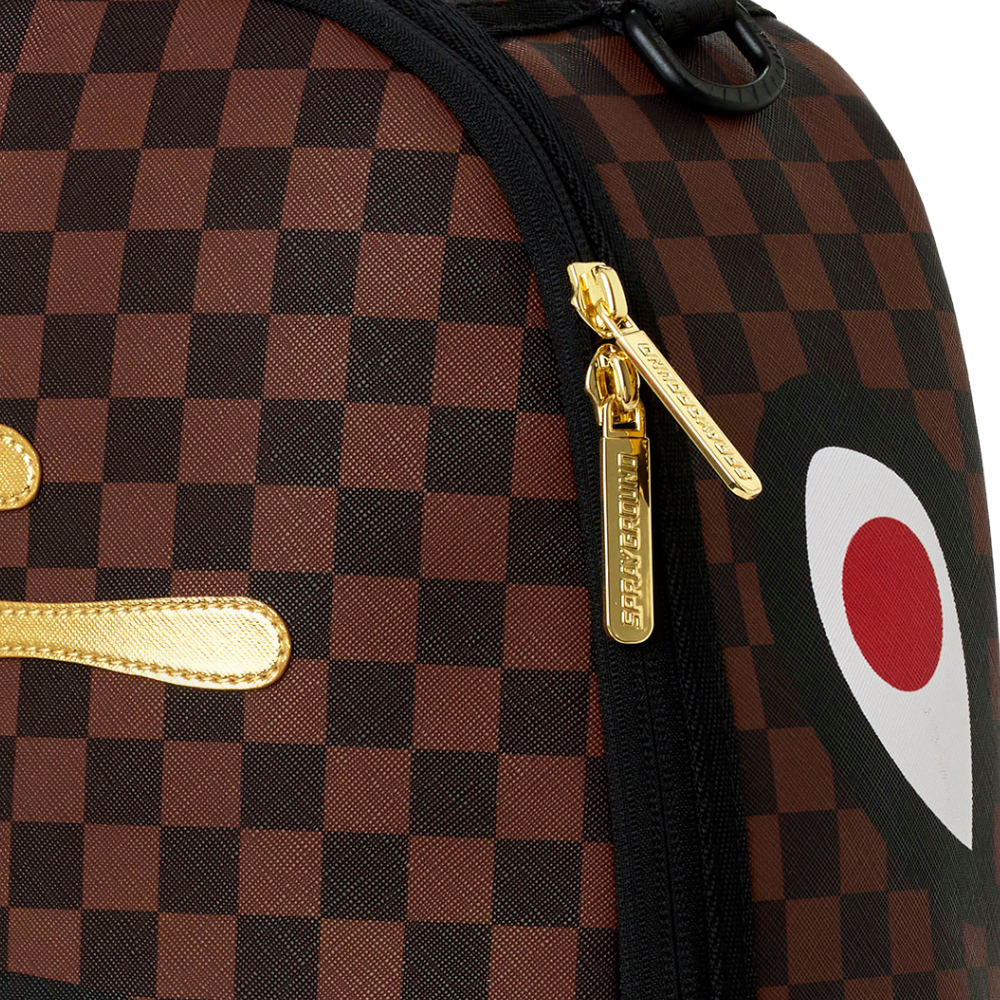 Sprayground Sharks In Paris Gold Drip DLXSV Backpack