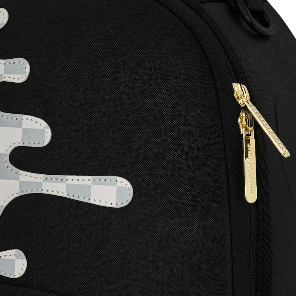 Sprayground Cream Check Side Drip Backpack