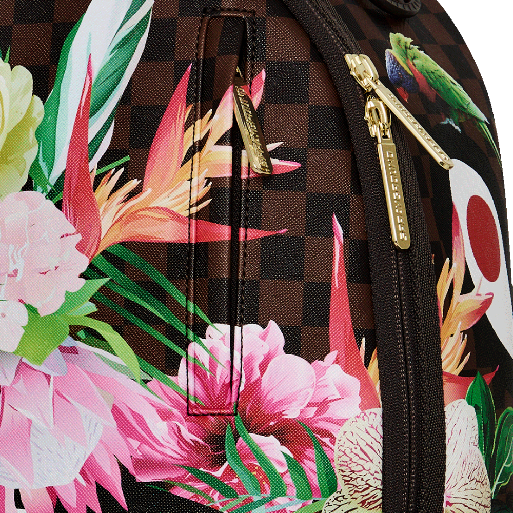 Sprayground SIP Flowering Jungle Shark DLXSV Backpack