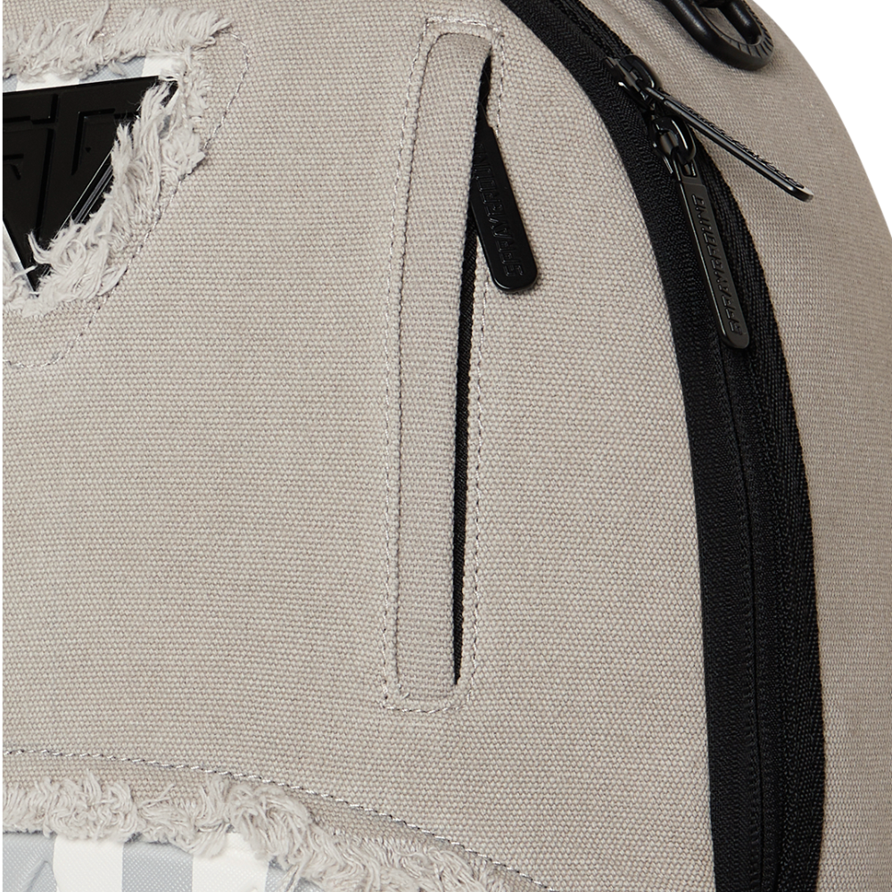 Sprayground Cream Denim Tear Shark DLXSV Backpack