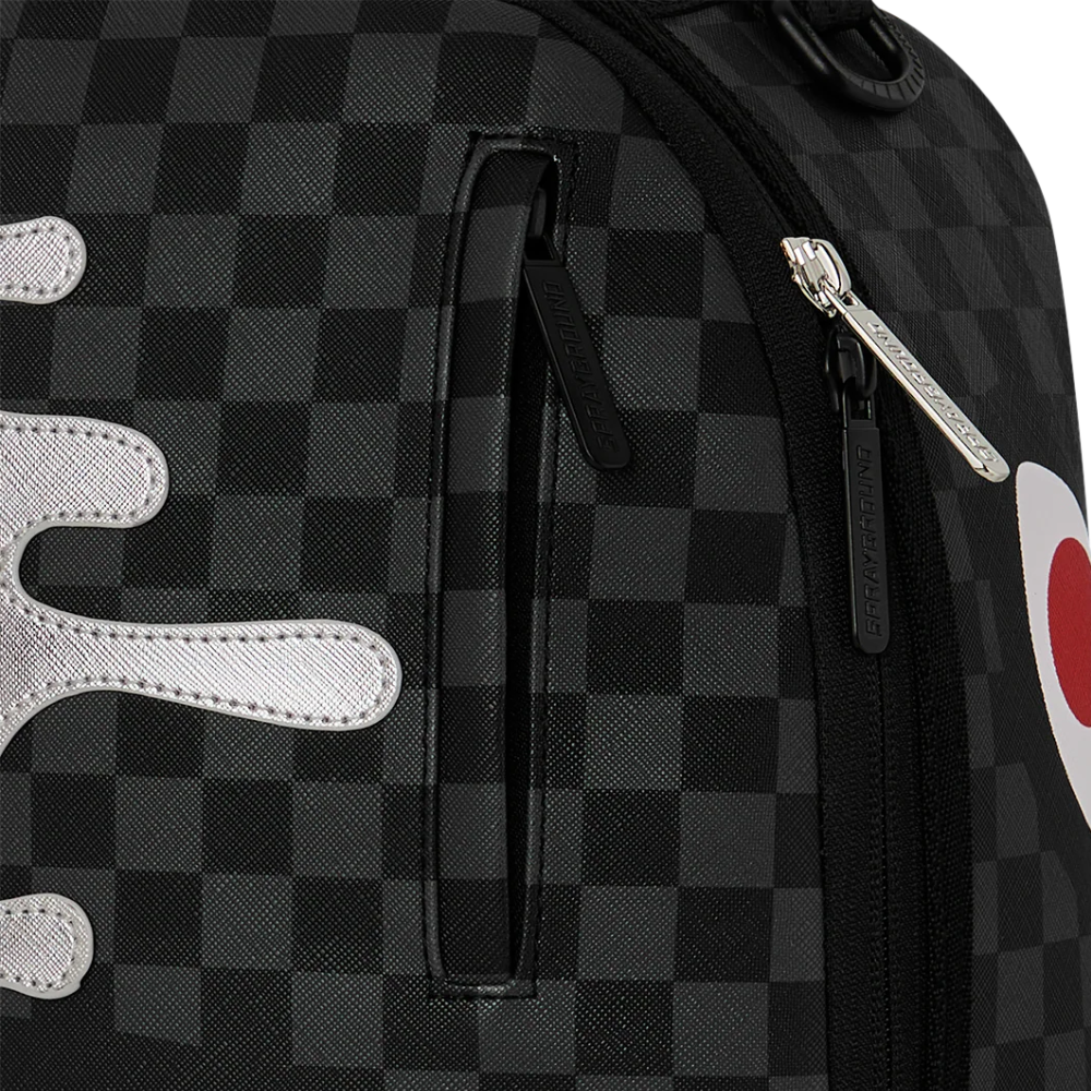 Sprayground Silver Side Drip Savage Backpack
