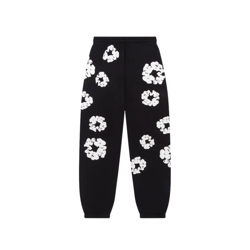 Denim Tears Cotton Wreath Sweatpants Black