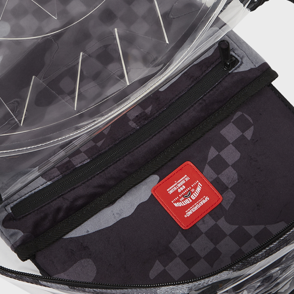 Sprayground 3AM Shark Detail Clear Backpack