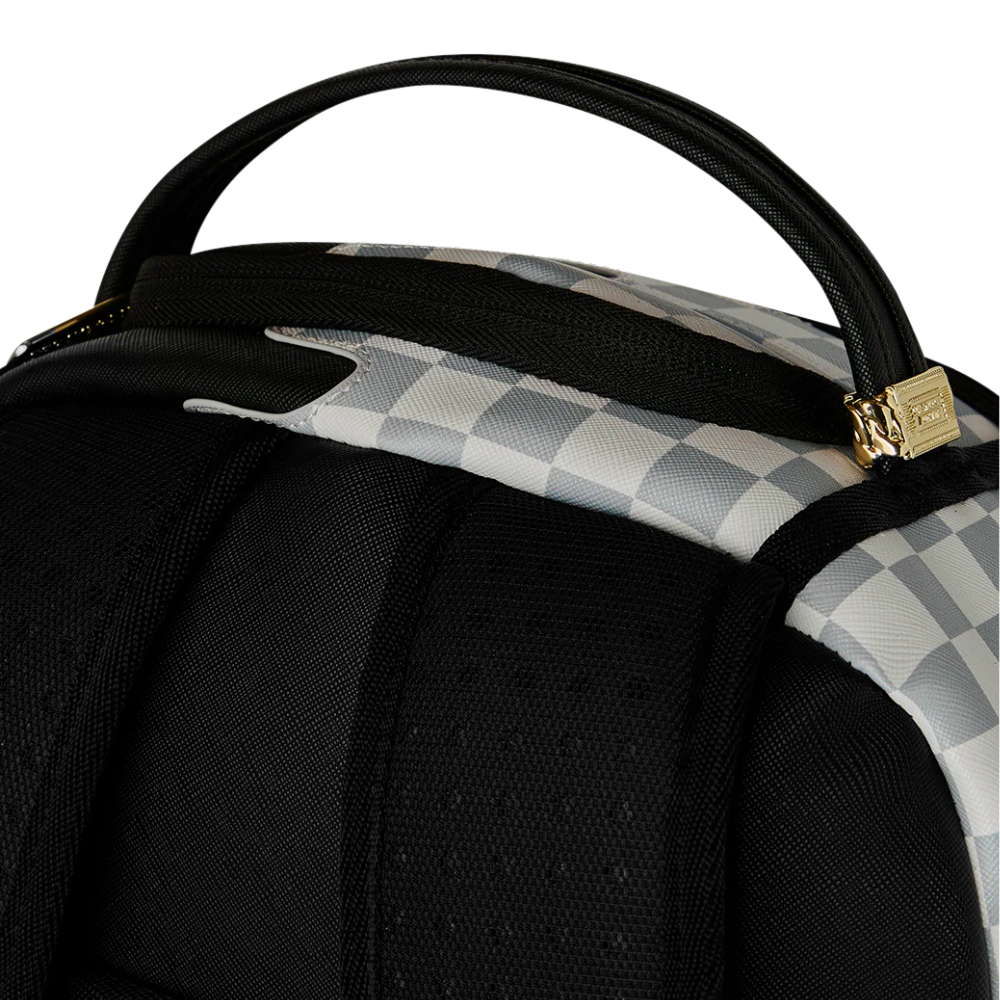Sprayground Cream Check Side Drip Backpack