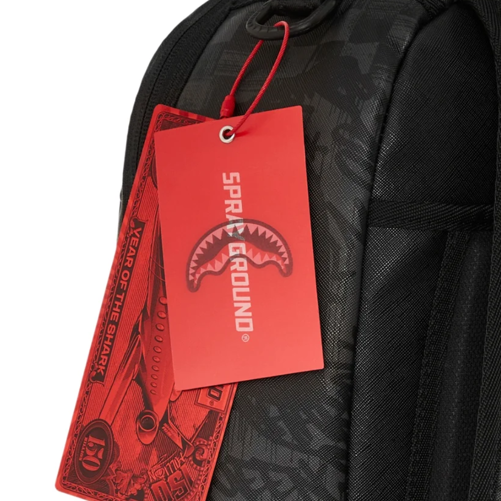 Sprayground Torn Graff Check DLXSV Backpack