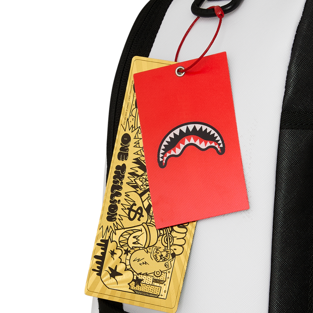 Sprayground Shark Central Bubbly White DLXSV Backpack