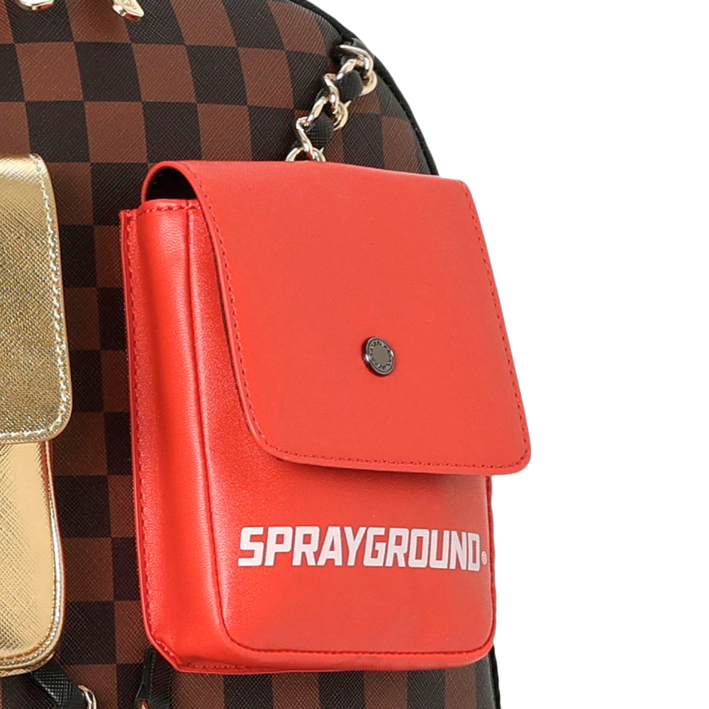 Sprayground Hanging Pockets Mix Up DLXSV Backpack