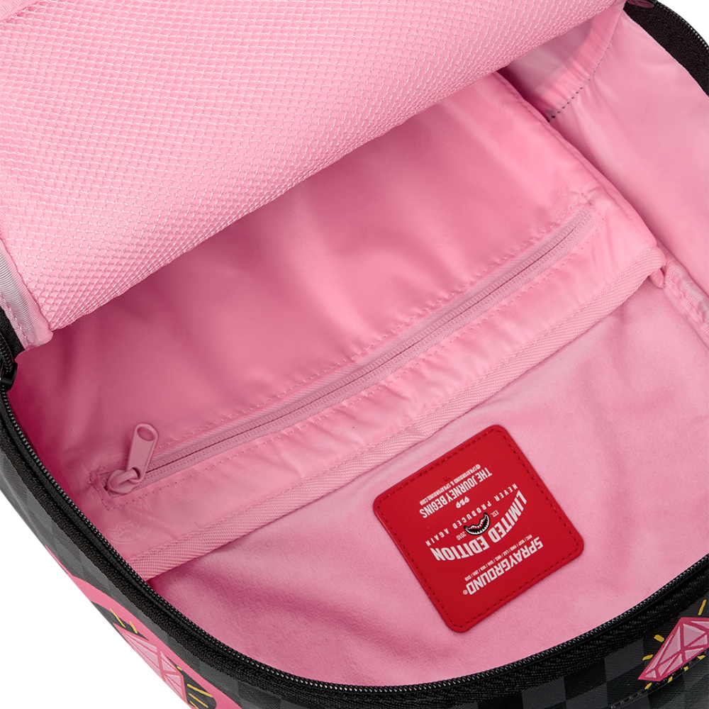 Sprayground Pink Panther: Drippy Diamonds Backpack