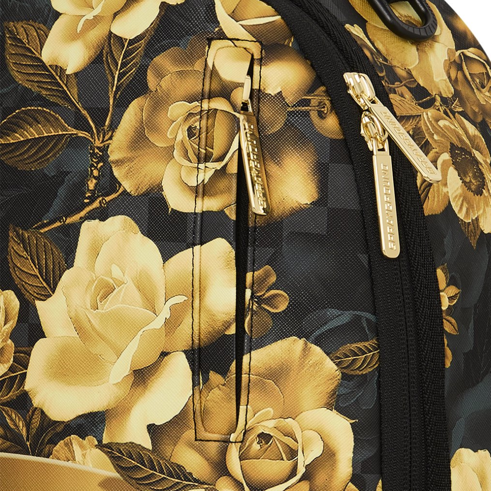 Sprayground Gold Floral Remix Backpack