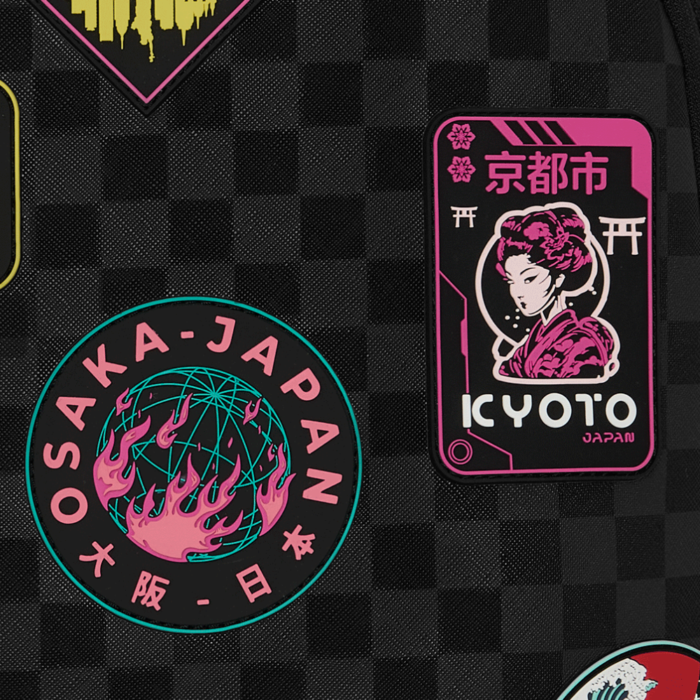 Sprayground Global Mogul Cyber Punk Japan Cities DLXSV Backpack