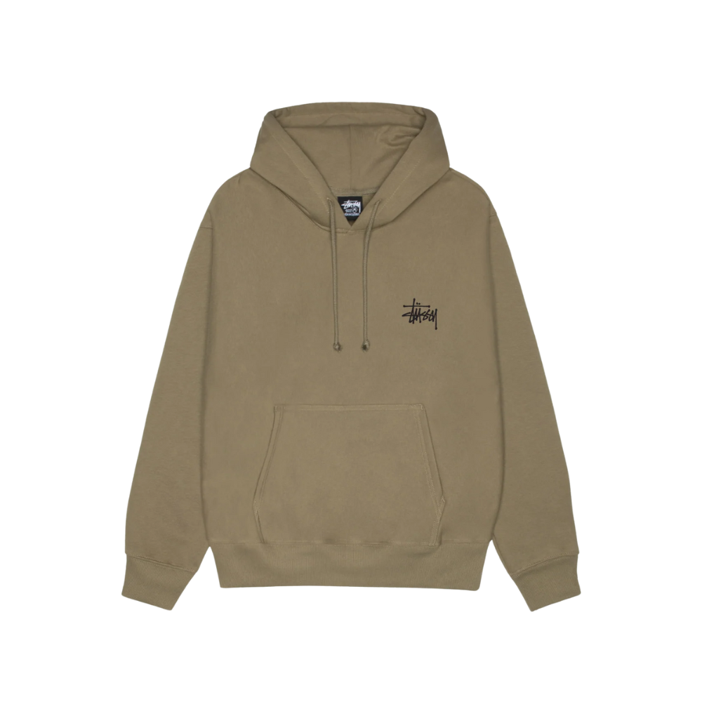 BasicStussyHoodiePigmentDyedelmfront