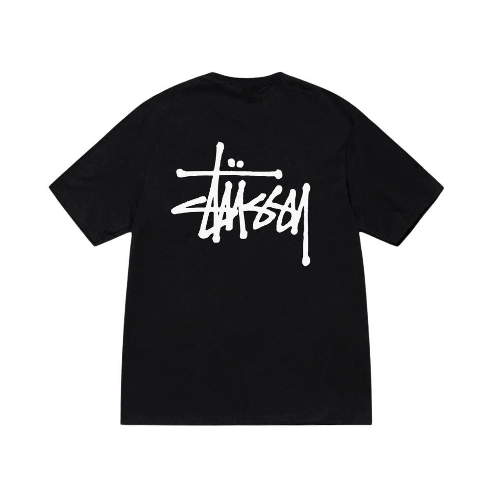 Basic stussy tee Black back
