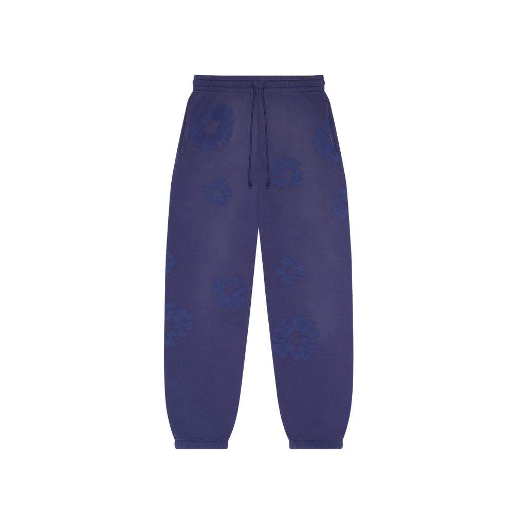 Denim Tears Cotton Wreath Blue Sweatpants Monochrome