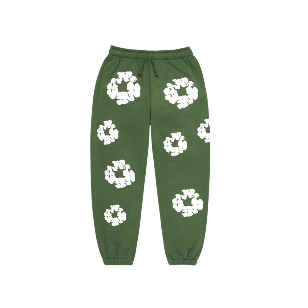 Denim Tears Kids Cotton Wreath Sweatpants Green