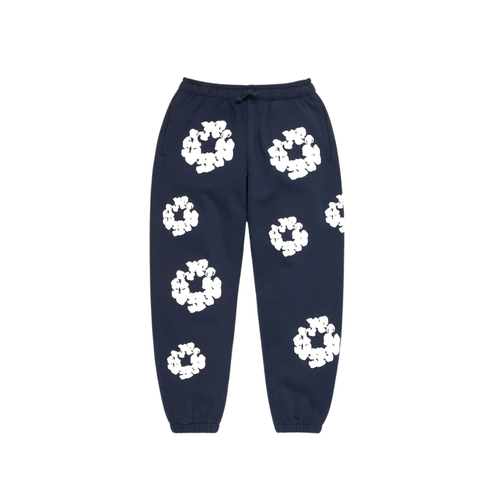 Denim Tears Kids Cotton Wreath Sweatpants Navy