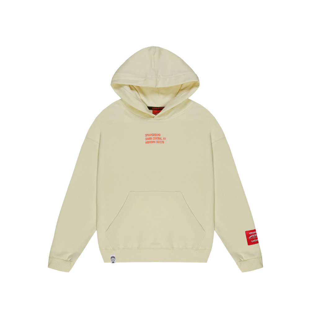 SPRAYGROUND SHARK BASIC REGULAR HOODIE IVORY