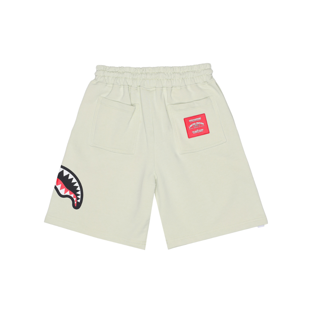SPRAYGROUND SHARK BASIC SHORTS IVORY