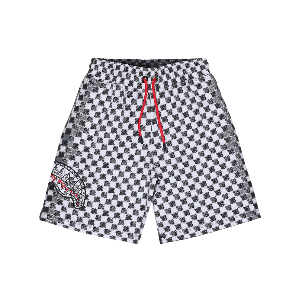 SPRAYGROUND CHECKERED SKETCH SHORTS