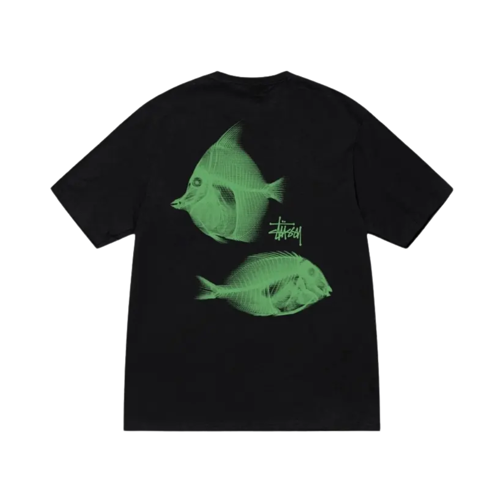 Stussy X-Ray Fishin Tee black backview