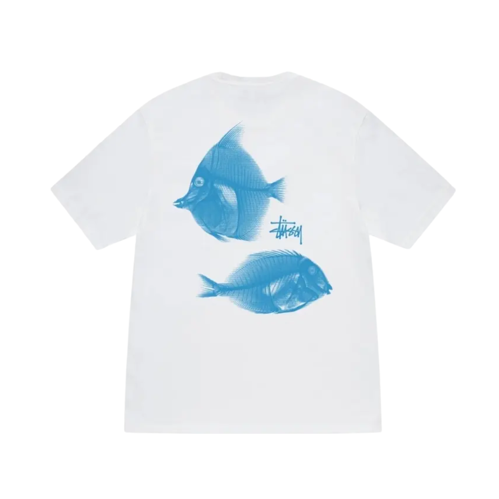 Stussy X-Ray Fishin Tee white backview