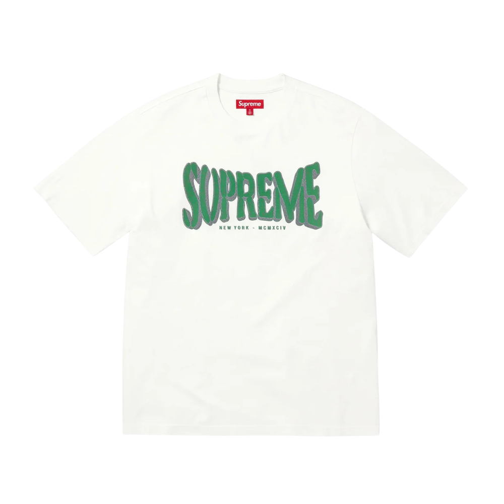 Supreme Flocked Washed  Tee