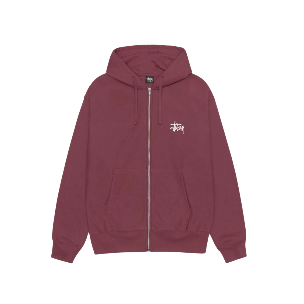 stussybasicziphoodieoxbloodfront