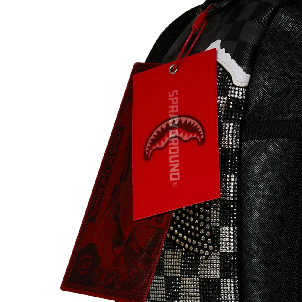 Sprayground Gold Diamond Tear Backpack