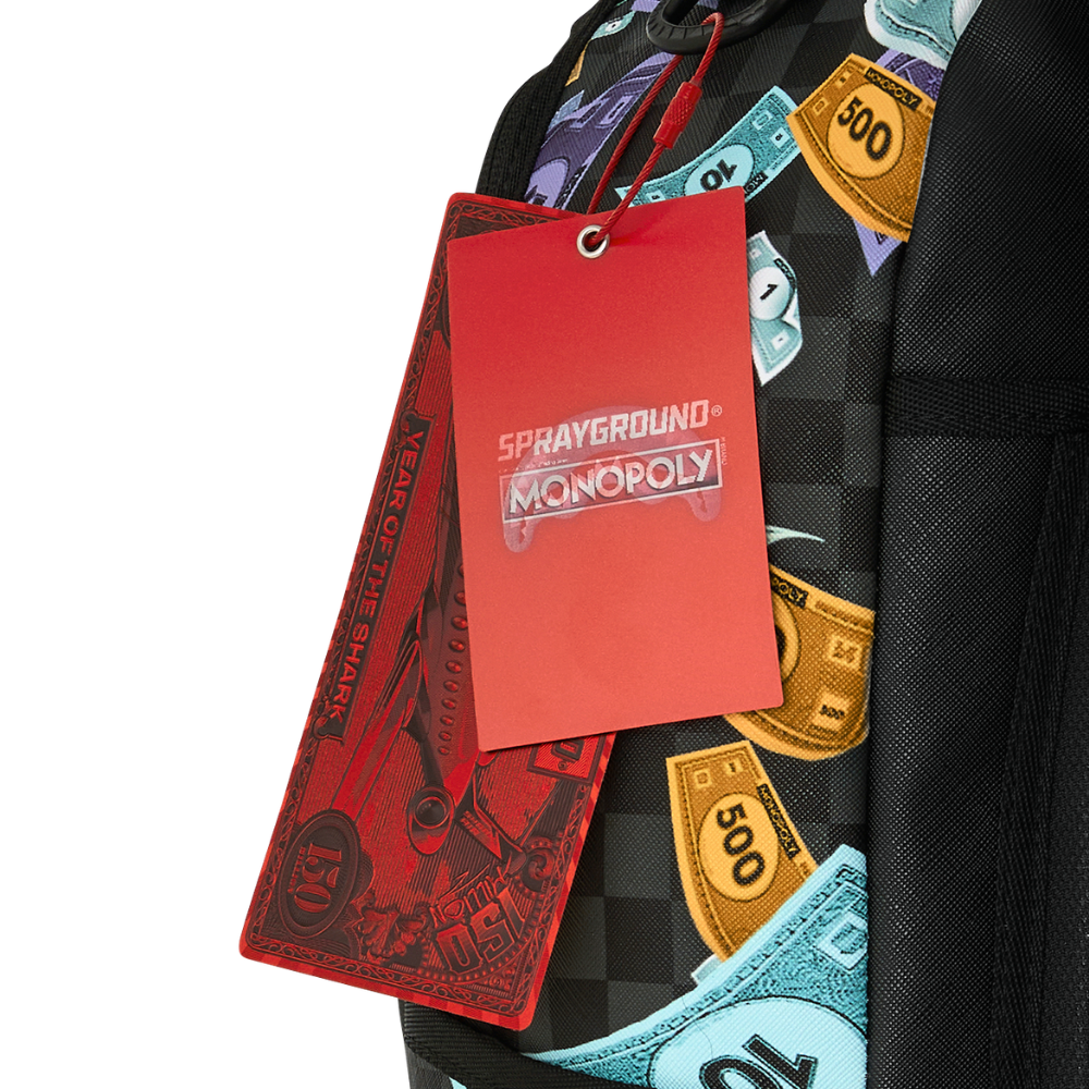 Sprayground Monopoly Go Sharkmouth Stencil DLXSV Backpack
