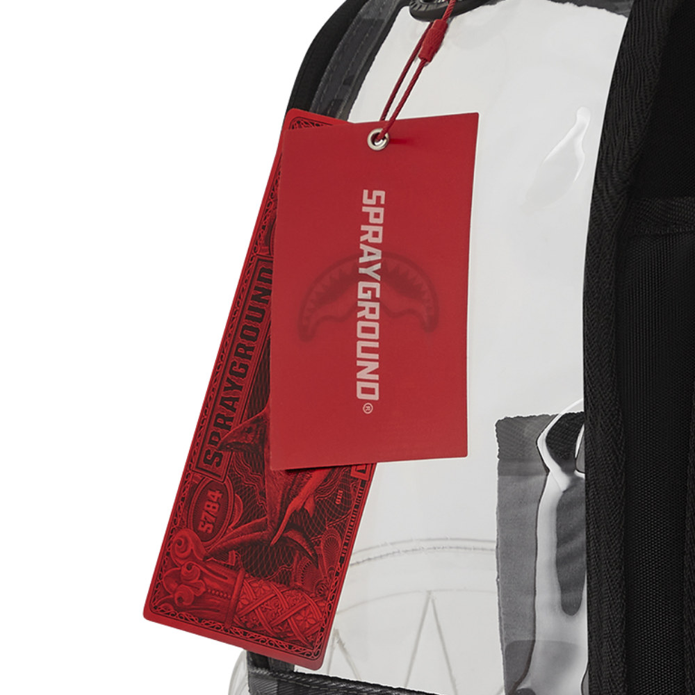 Sprayground 3AM Shark Detail Clear Backpack
