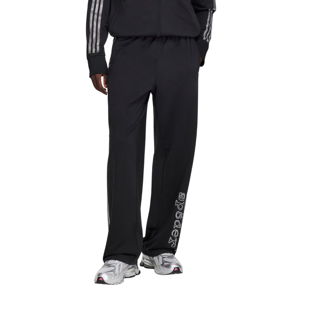 Sp5der Rhinestone track pant black