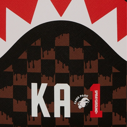 CROWN DRIP CHECK x KA1 DLXSV BACKPACK BROWN
