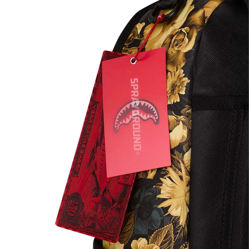 Sprayground Gold Floral Remix Backpack
