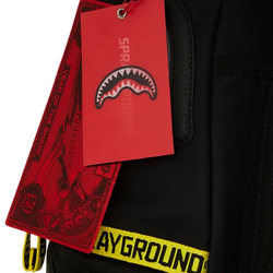 SHARK CENTRAL YELLOW TAPE DLX SATIN BACKPACK
